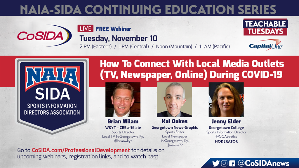 Join Us! Live Webinar – NAIA-SIDA Series: How To Connect With Local Media Outlets During COVID-19